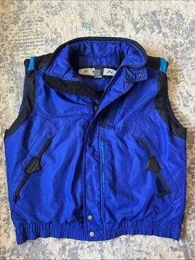 VTG 90s Fila  Blue Vest Mens Sz Large Snowboarding Ski Winter